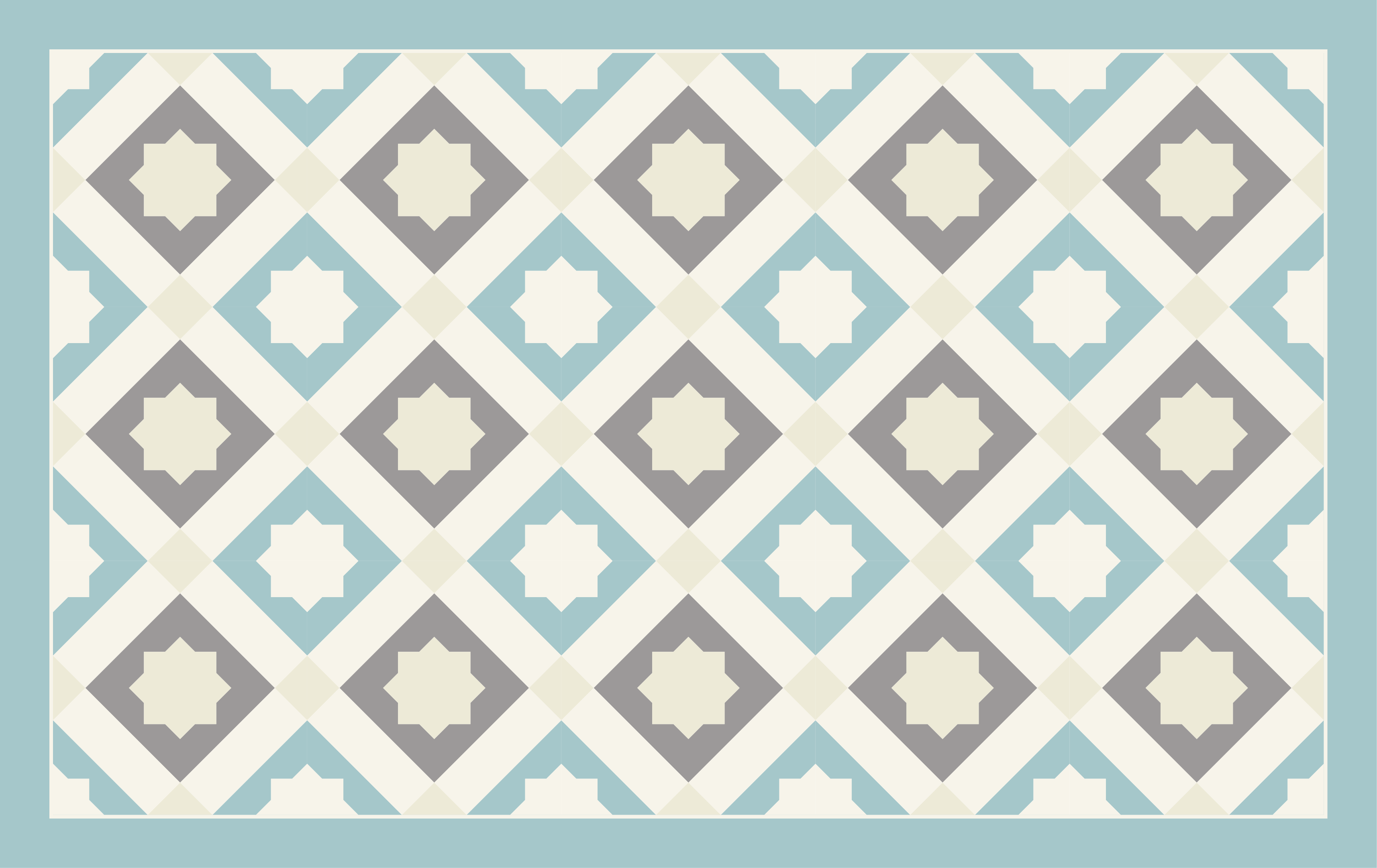 乙烯基地毯 优雅的星形图案 - TenStickers