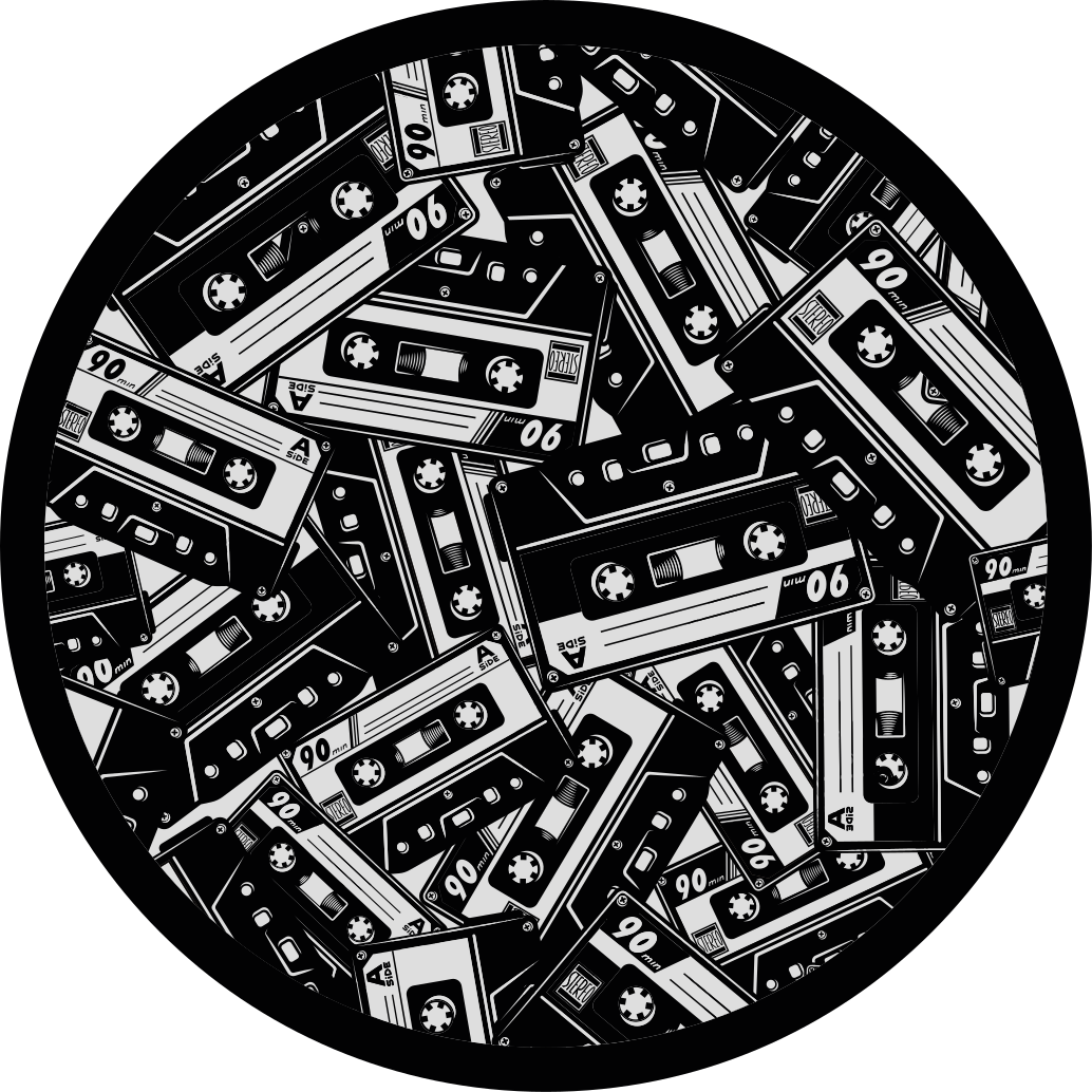 乙烯基地毯卡带录音带概念 - TenStickers