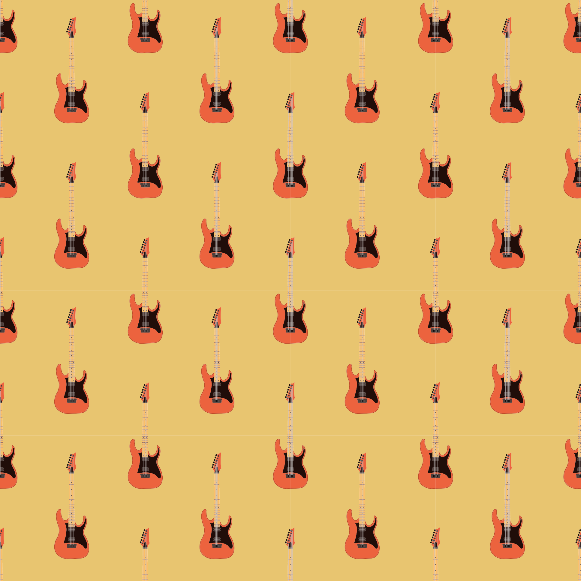 乙烯基地毯 电吉他焦点 - TenStickers