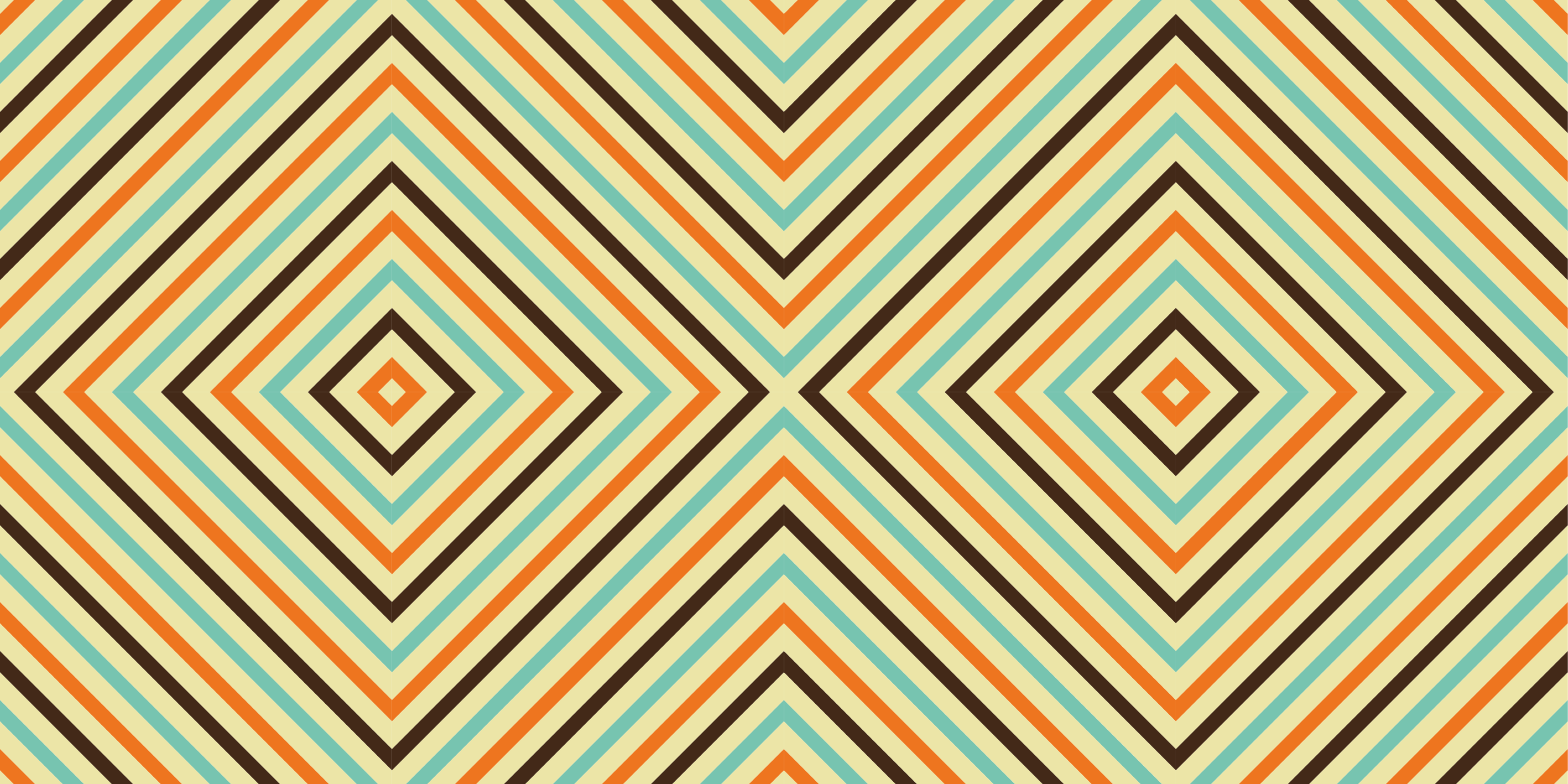 乙烯基地毯几何菱形图案条纹 - TenStickers