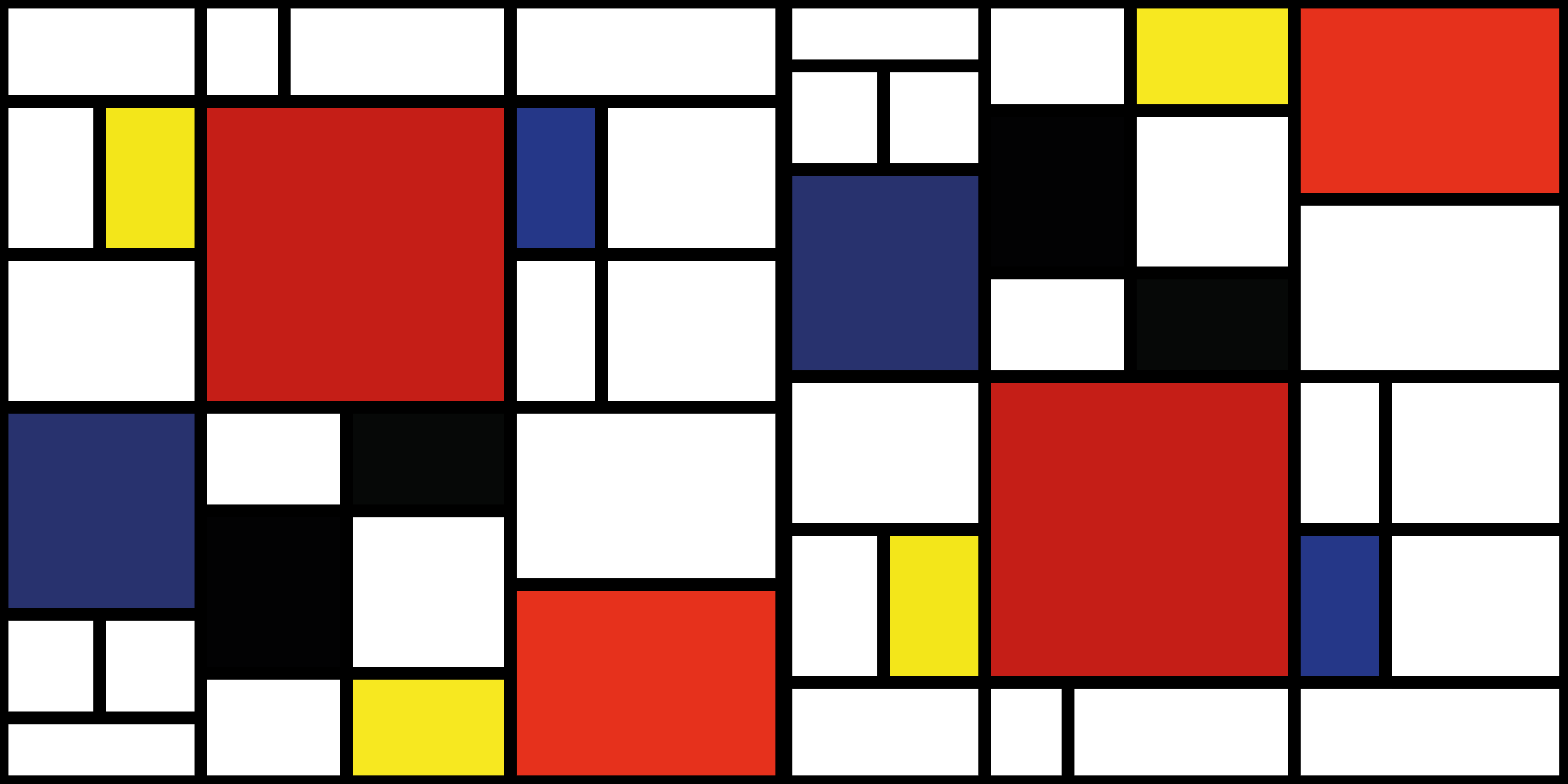 抽象色块长方形地毯 - TenStickers