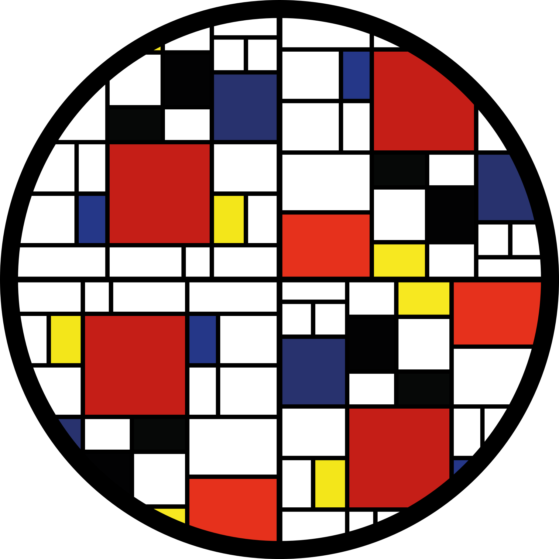 乙烯基地毯色块布局设计 - TenStickers