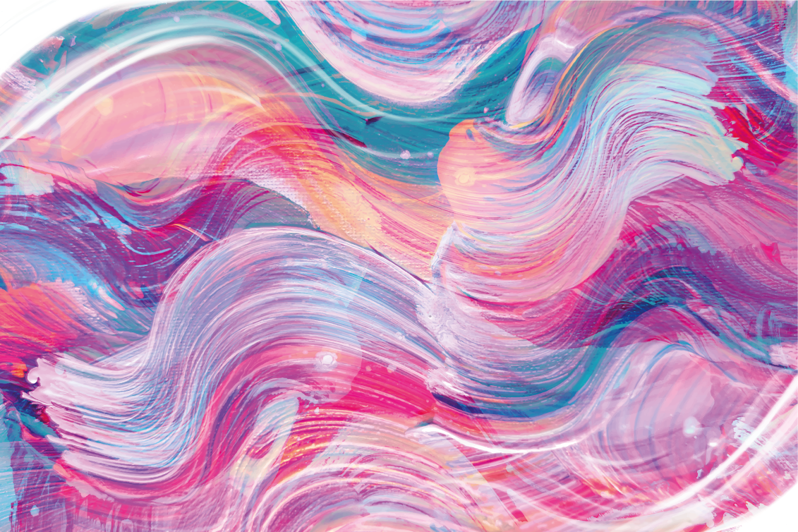 乙烯基地毯生动抽象曲线 - TenStickers