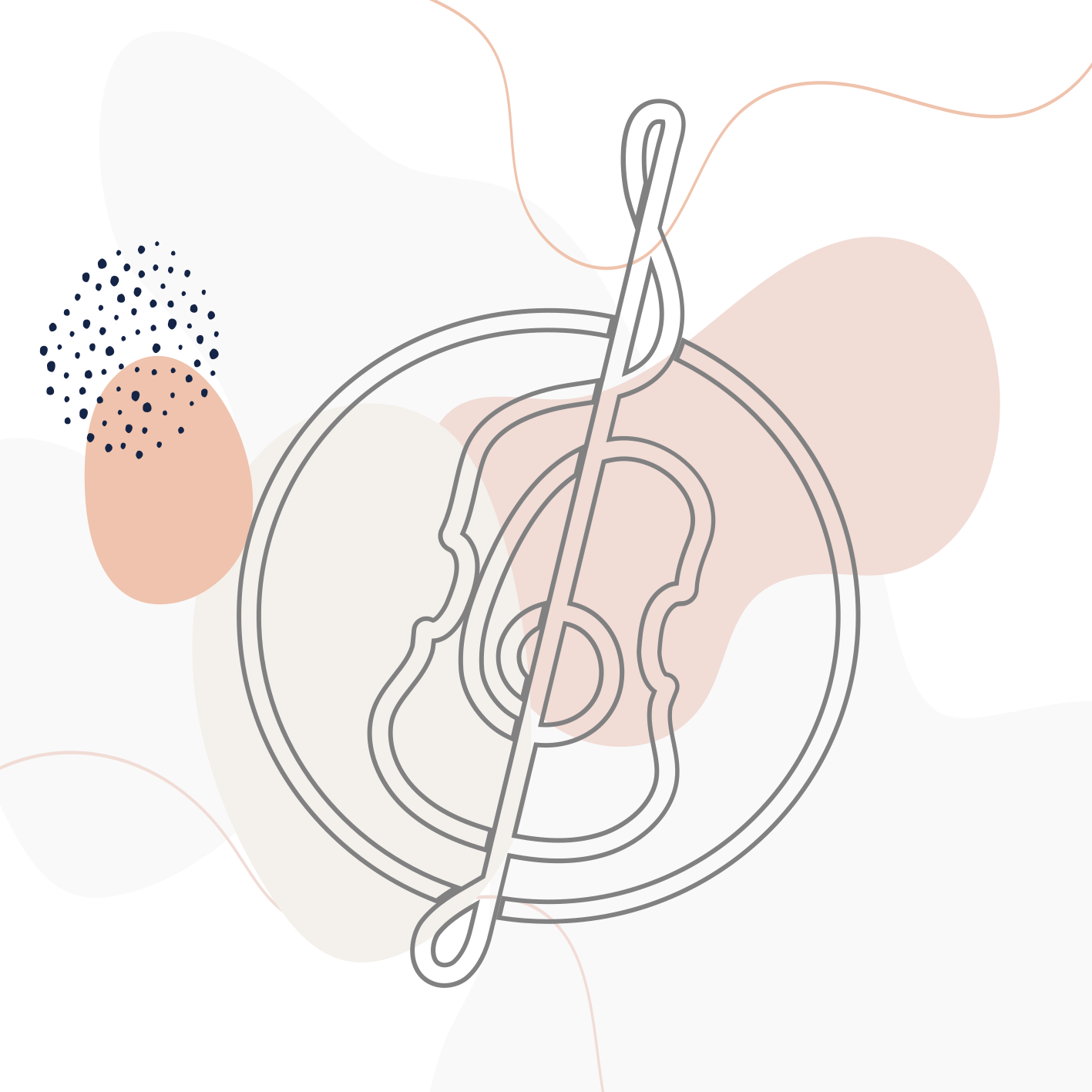 乙烯基地毯音乐音符轮廓设计 - TenStickers