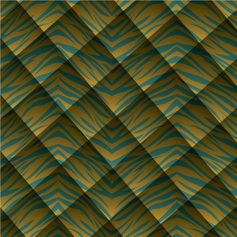 乙烯基地毯动物印花斑马图案融合 - TenStickers