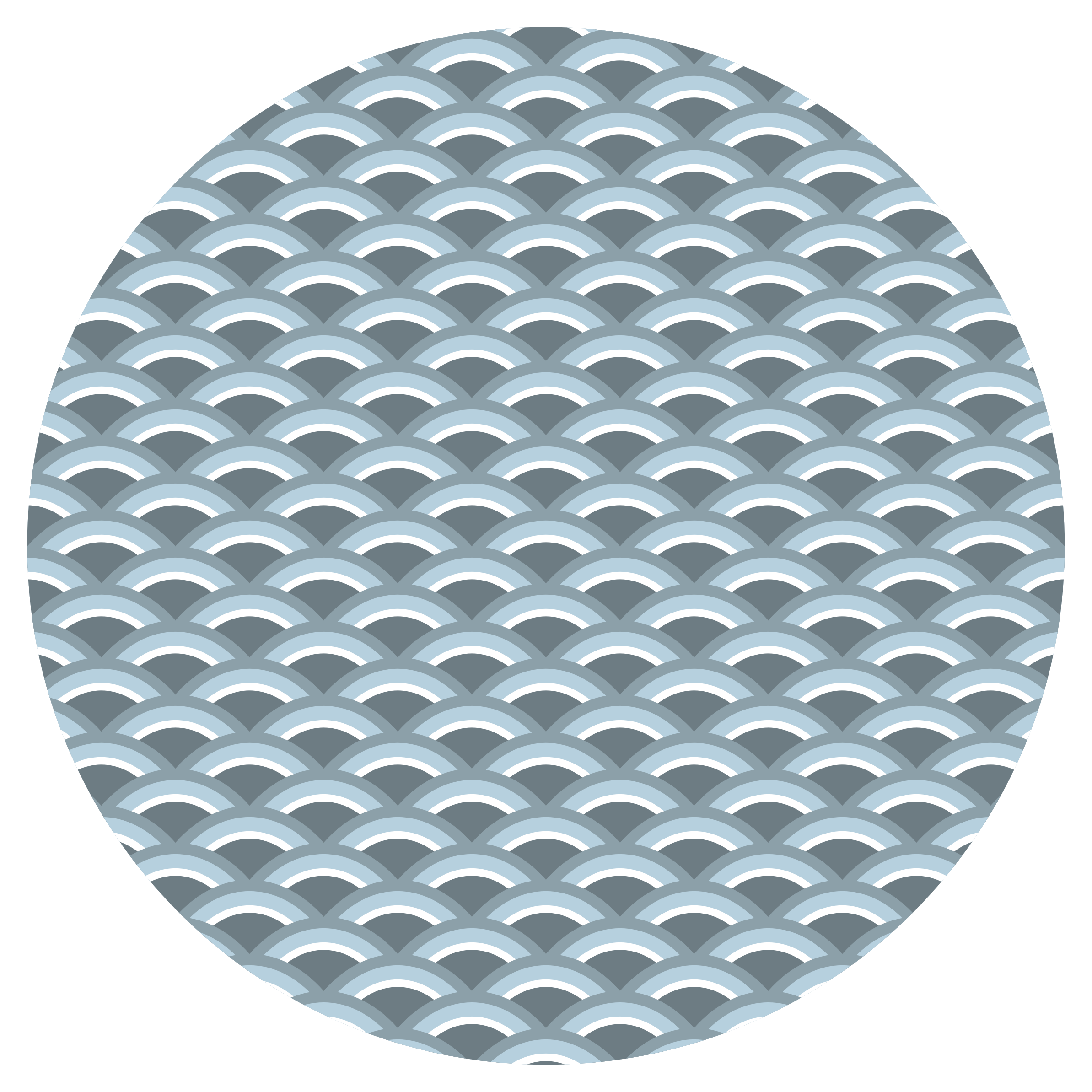 乙烯基地毯几何 波浪图案 - TenStickers