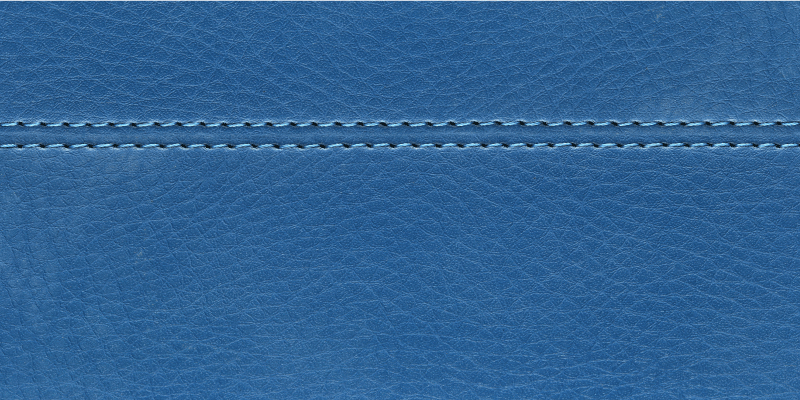 乙烯基地毯配蓝色皮革缝线 - TenStickers