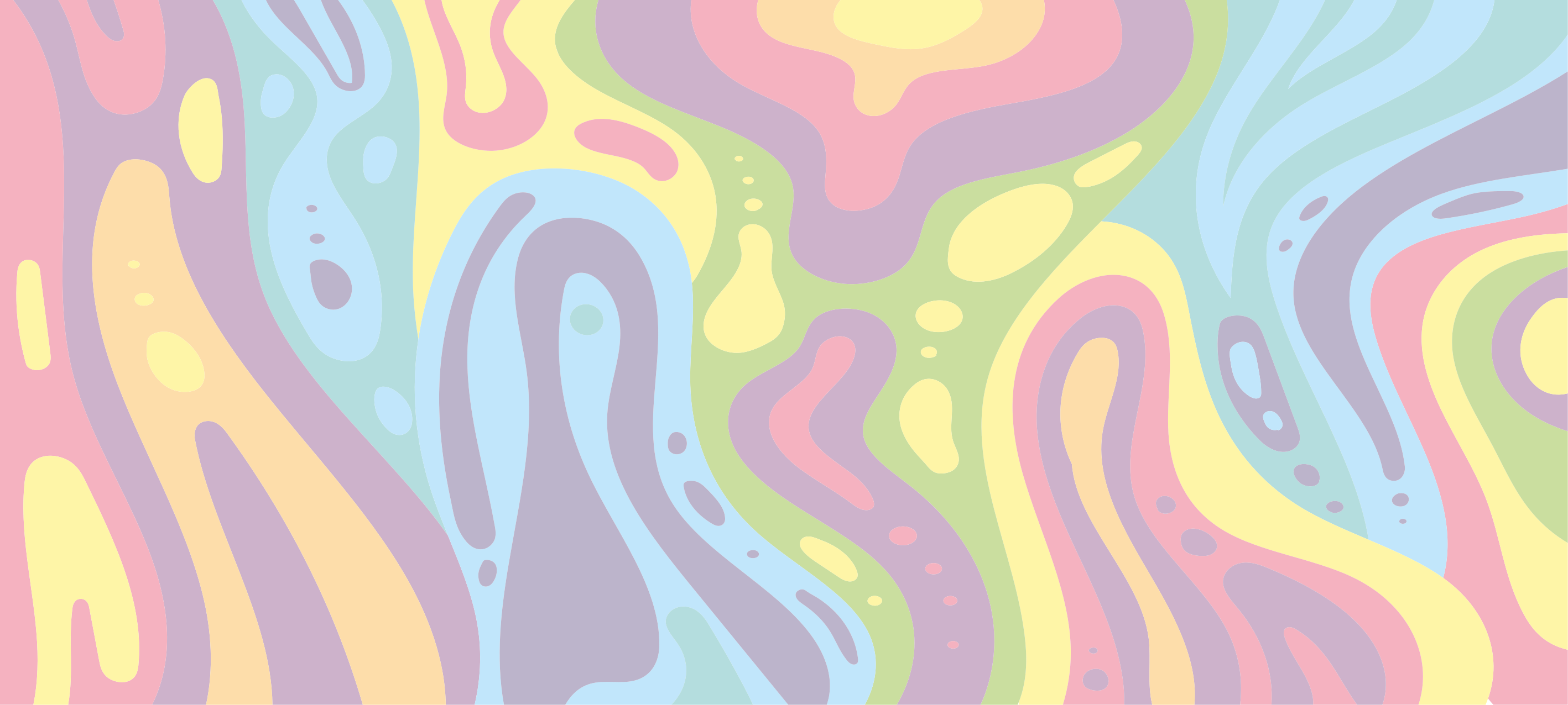 乙烯基地毯色彩斑斓的抽象波浪 - TenStickers