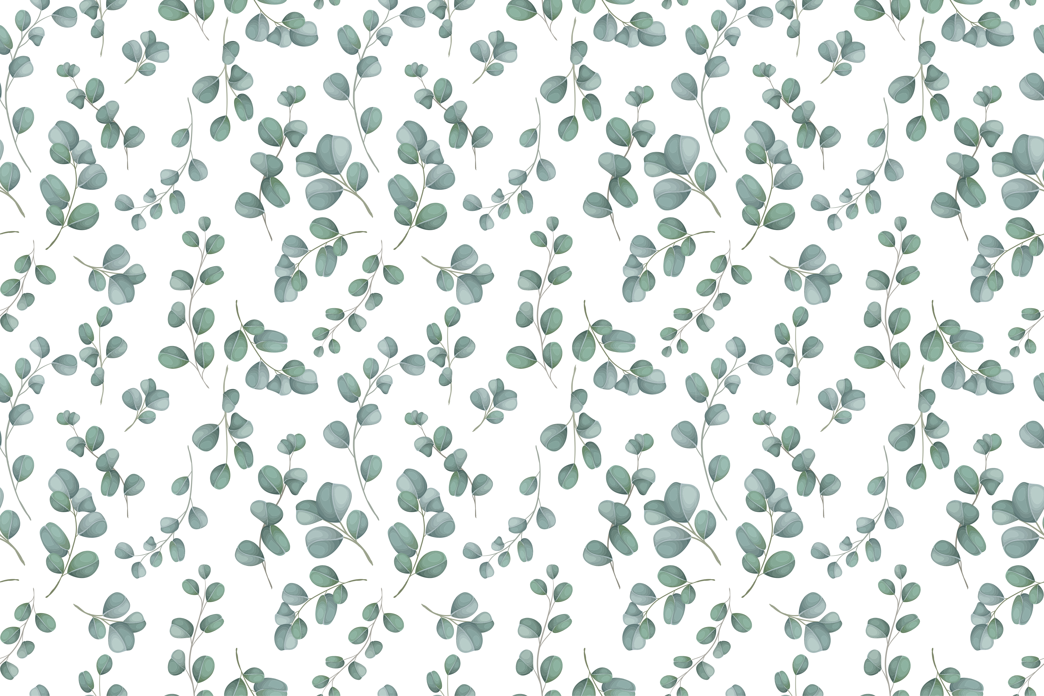 乙烯基花草地毯优雅绿植图案 - TenStickers