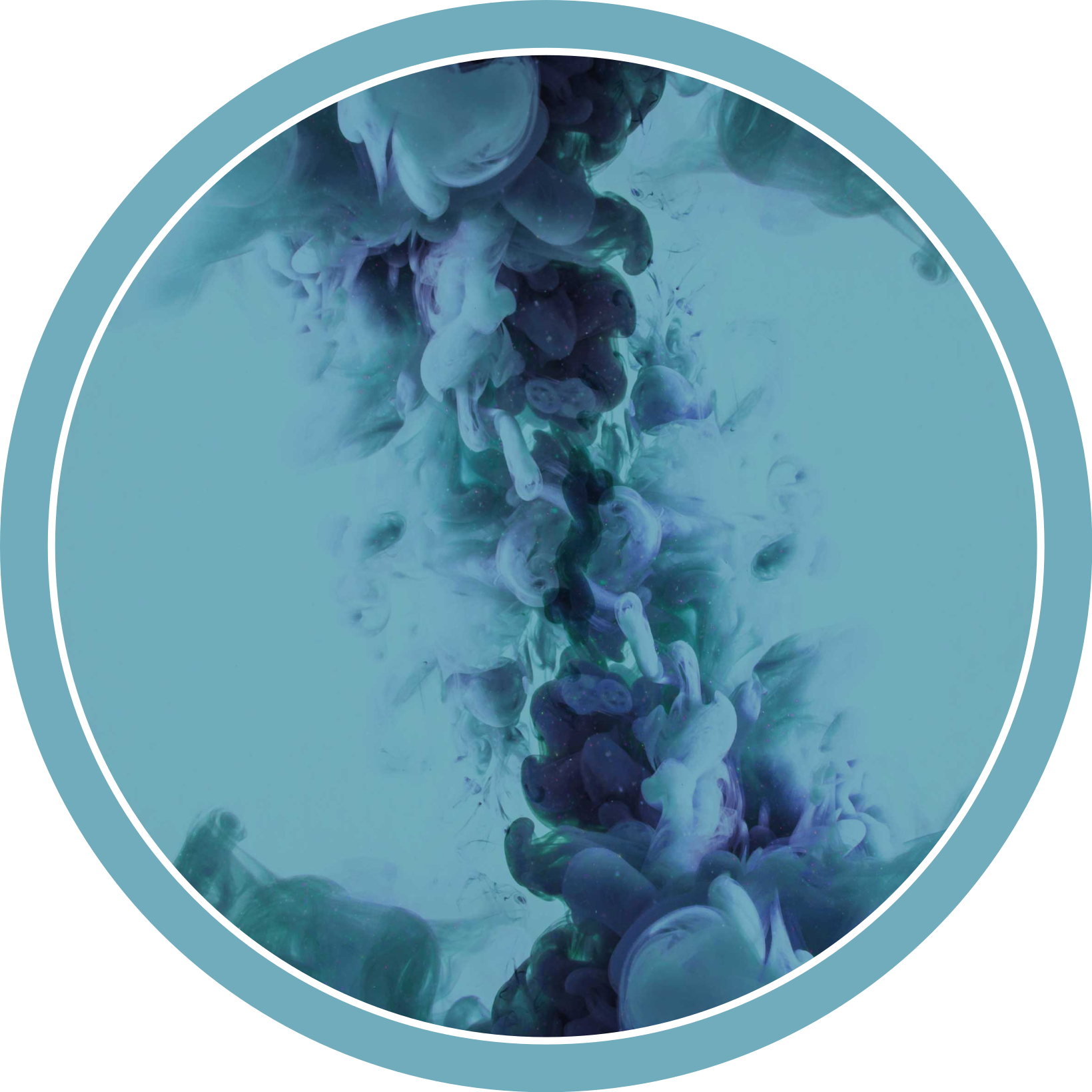 乙烯基地毯浴室流动青色波浪 - TenStickers