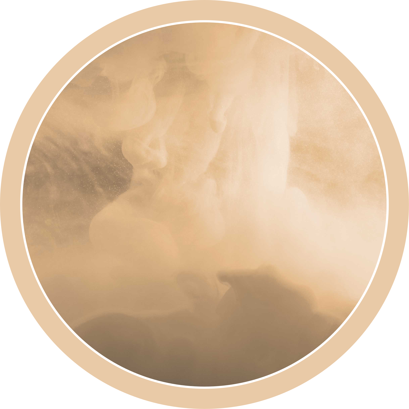 乙烯基地毯浴室柔和奶油波浪 - TenStickers