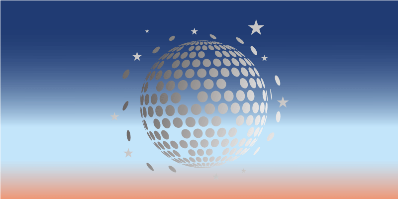 渐变多彩迪斯科舞会复古地毯 - TenStickers