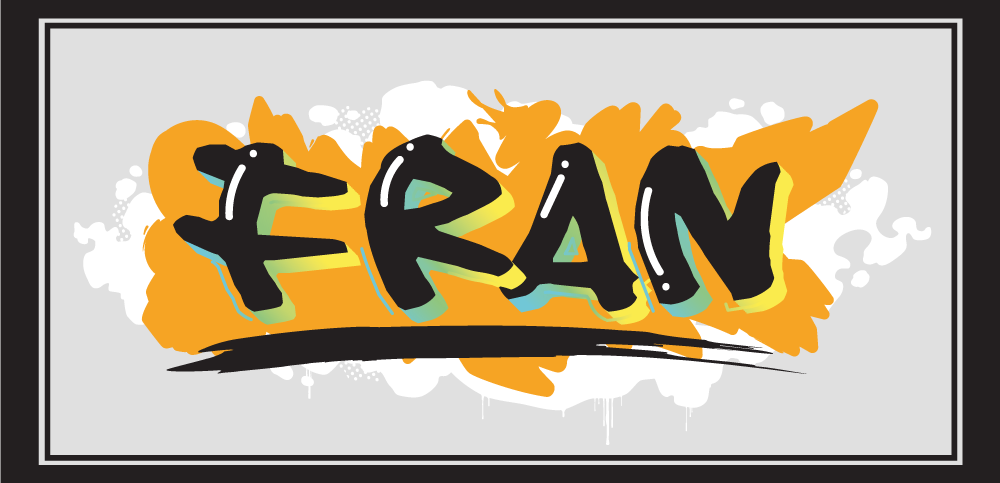 乙烯基地毯名称艺术 - TenStickers