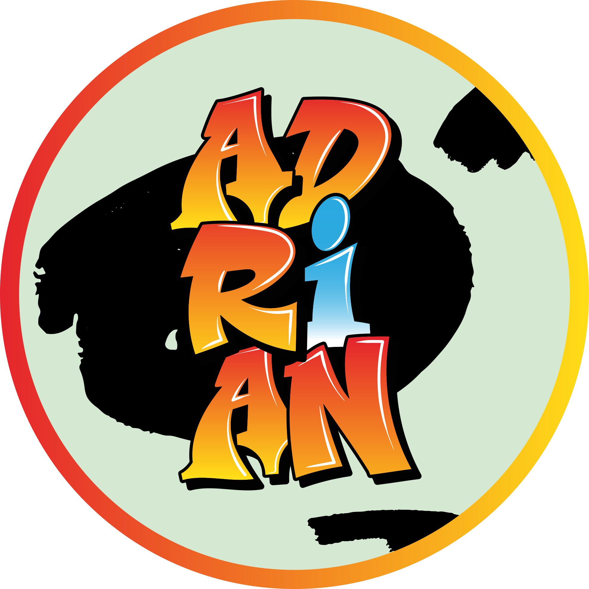 乙烯基地毯名称五彩名称设计 - TenStickers