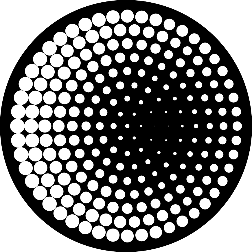 黑色复古地毯上的白点圆圈 - TenStickers