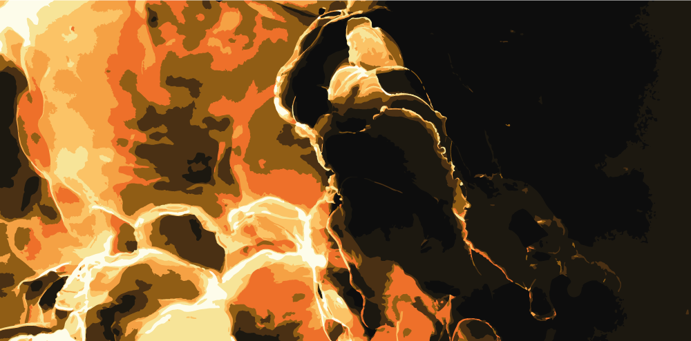 大理石乙烯基地毯呈现炽热效果 - TenStickers