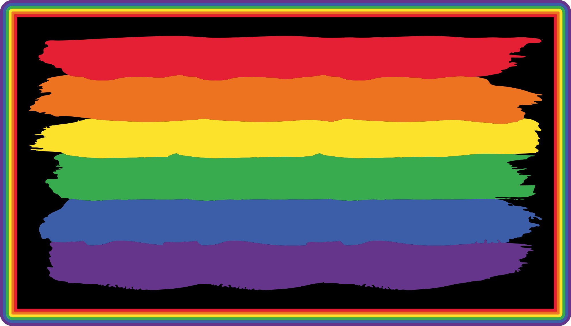 乙烯基地毯条纹多彩彩虹条纹 - TenStickers