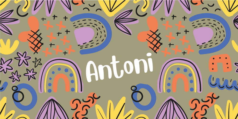 乙烯基地毯色彩缤纷的彩虹图案 - TenStickers