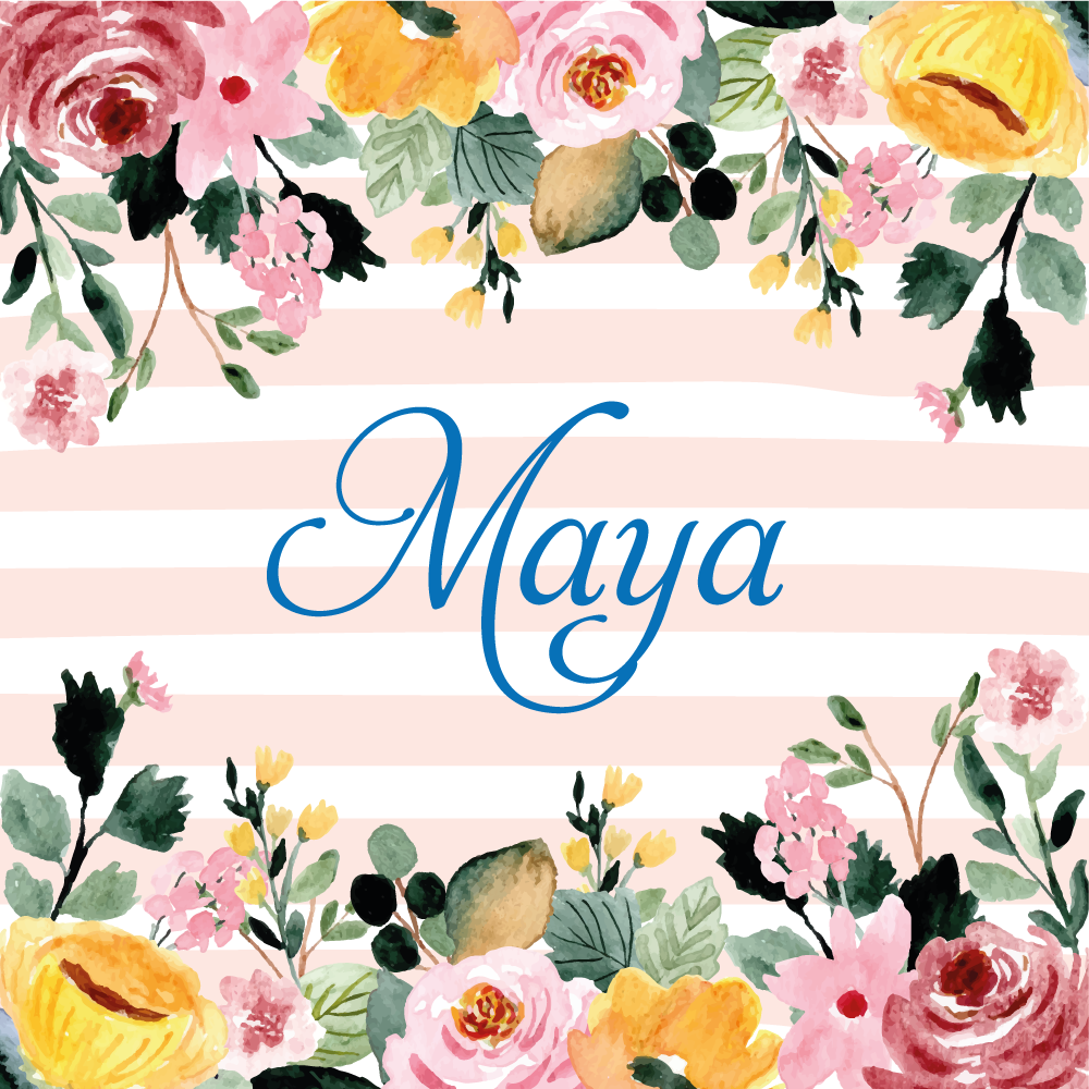 卧室乙烯基地毯花卉个性化设计 - TenStickers