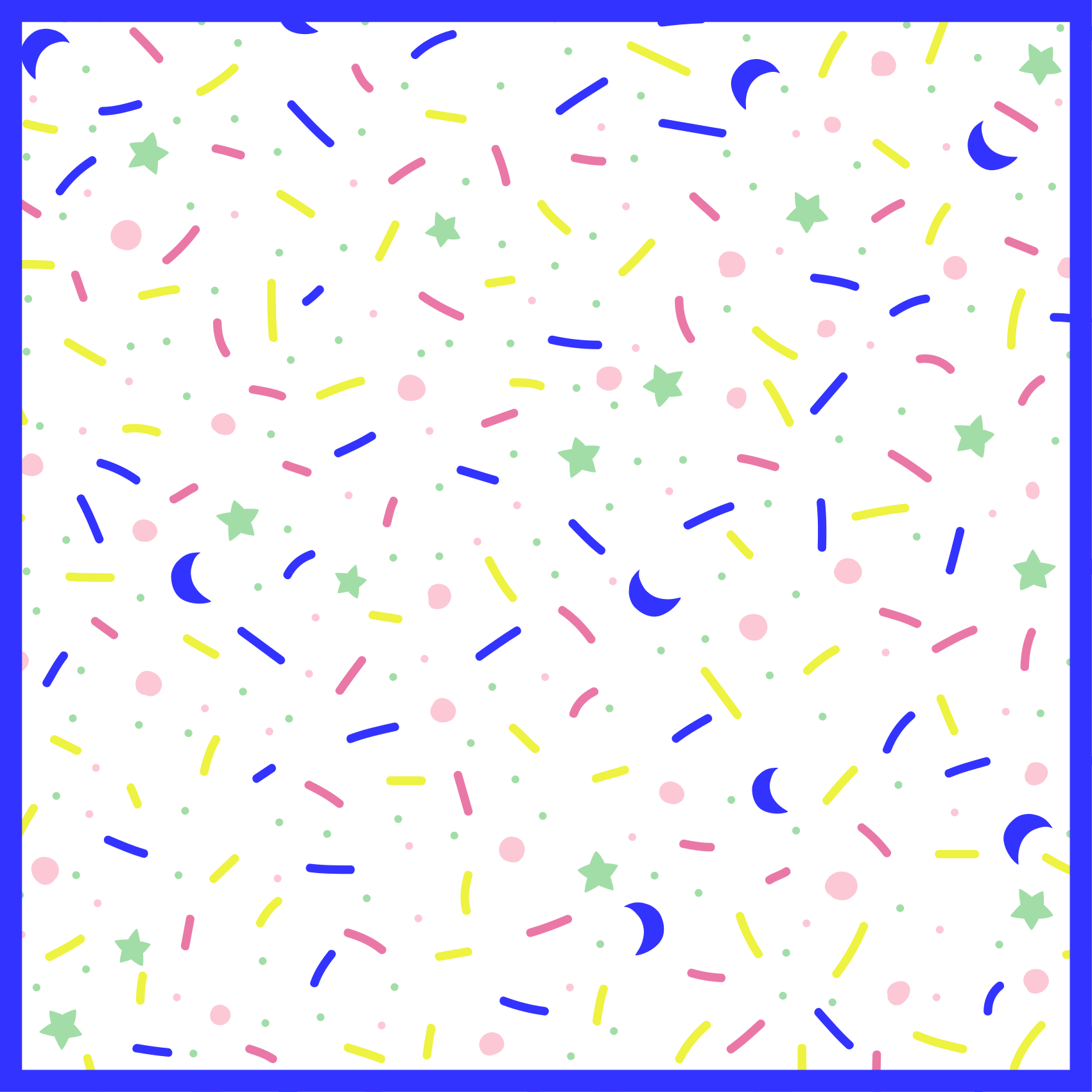 乙烯基地毯派对彩色图形 - TenStickers