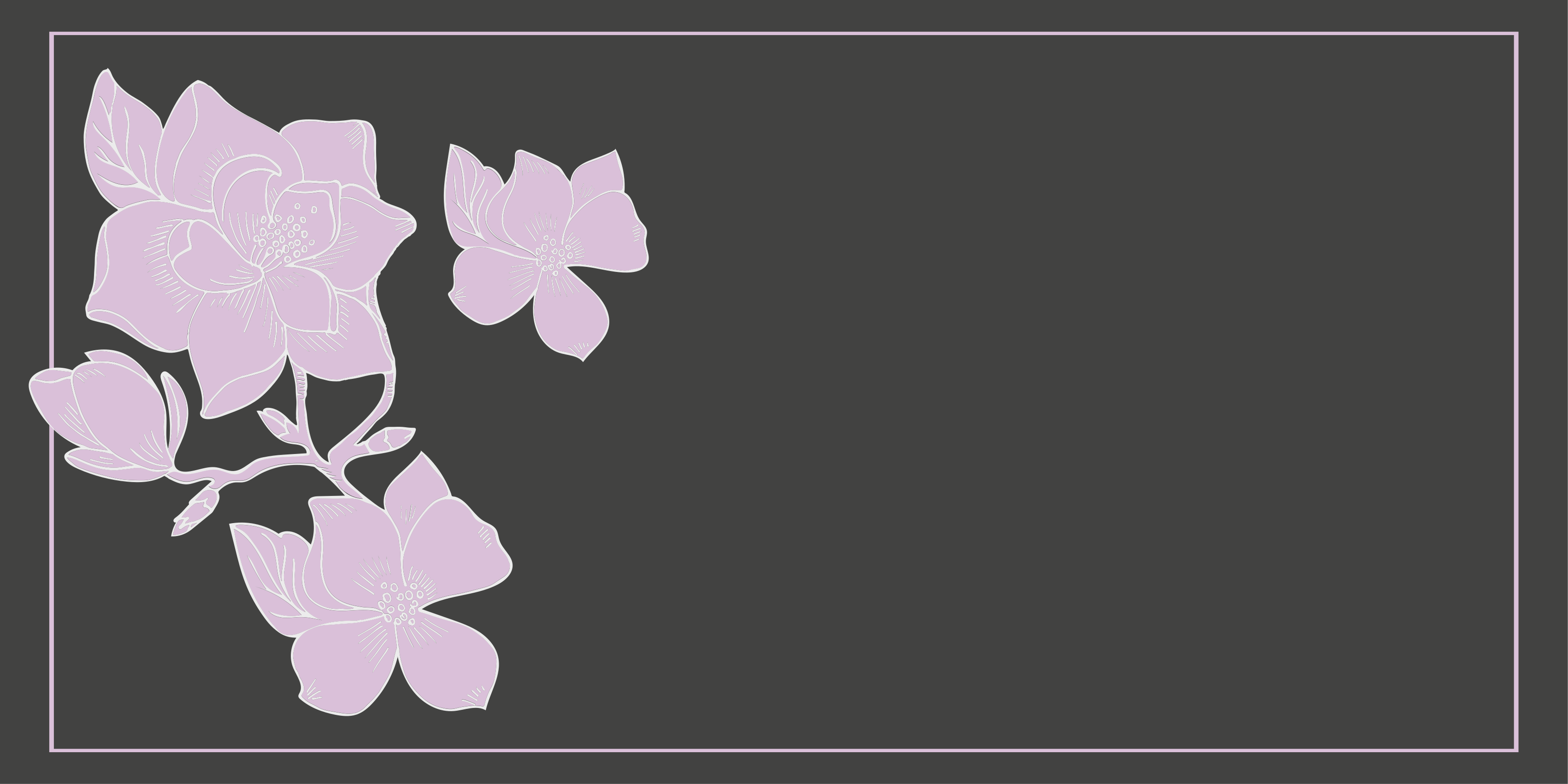 乙烯基花草地毯粉色花卉组合 - TenStickers