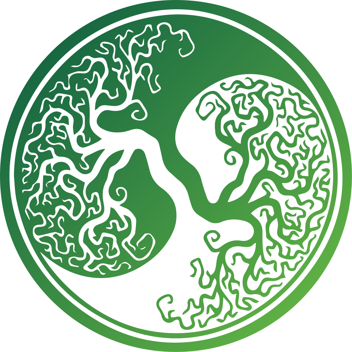 乙烯基地毯特性 复杂的树木设计 - TenStickers