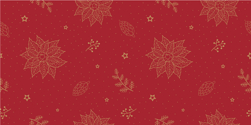 乙烯基地毯带有节日花卉图案 - TenStickers