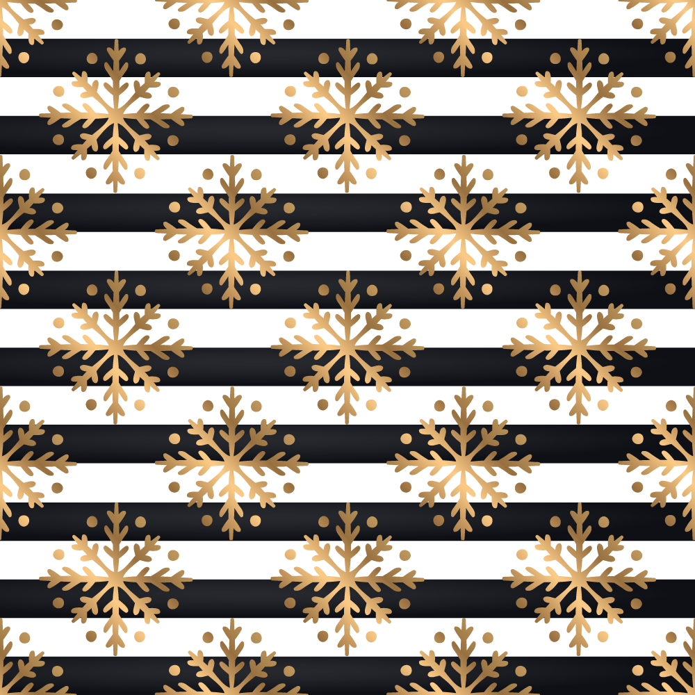 乙烯基地毯圣诞优雅雪花图案 - TenStickers