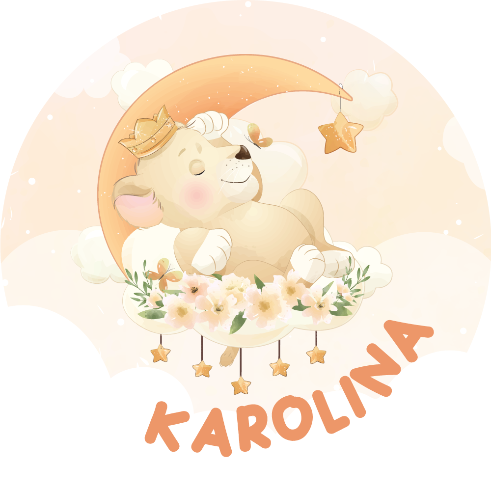 乙烯基地毯名称 安静的狮子 - TenStickers