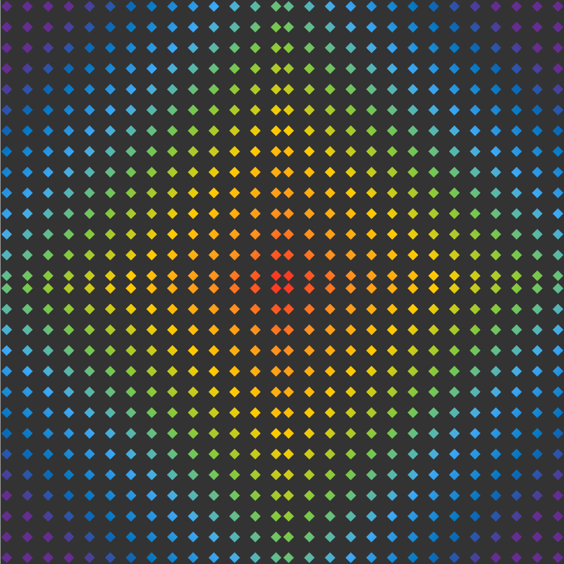 乙烯基地毯彩虹钻石设计 - TenStickers