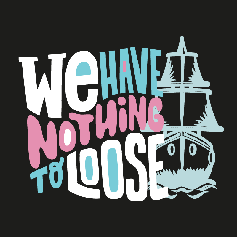 乙烯基地毯与短语我们有松散款式 - TenStickers