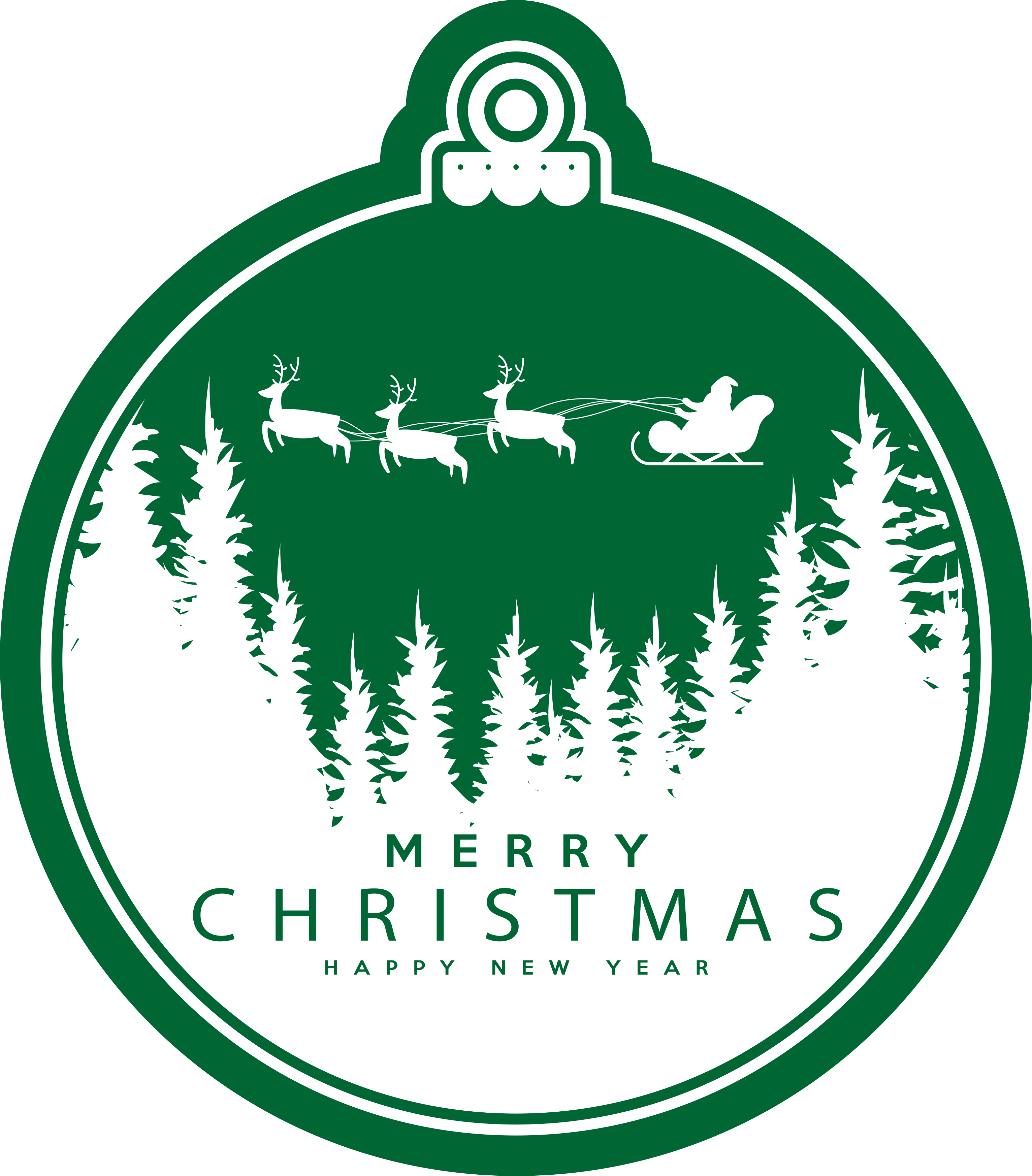 乙烯基地毯圣诞雪橇之旅 - TenStickers