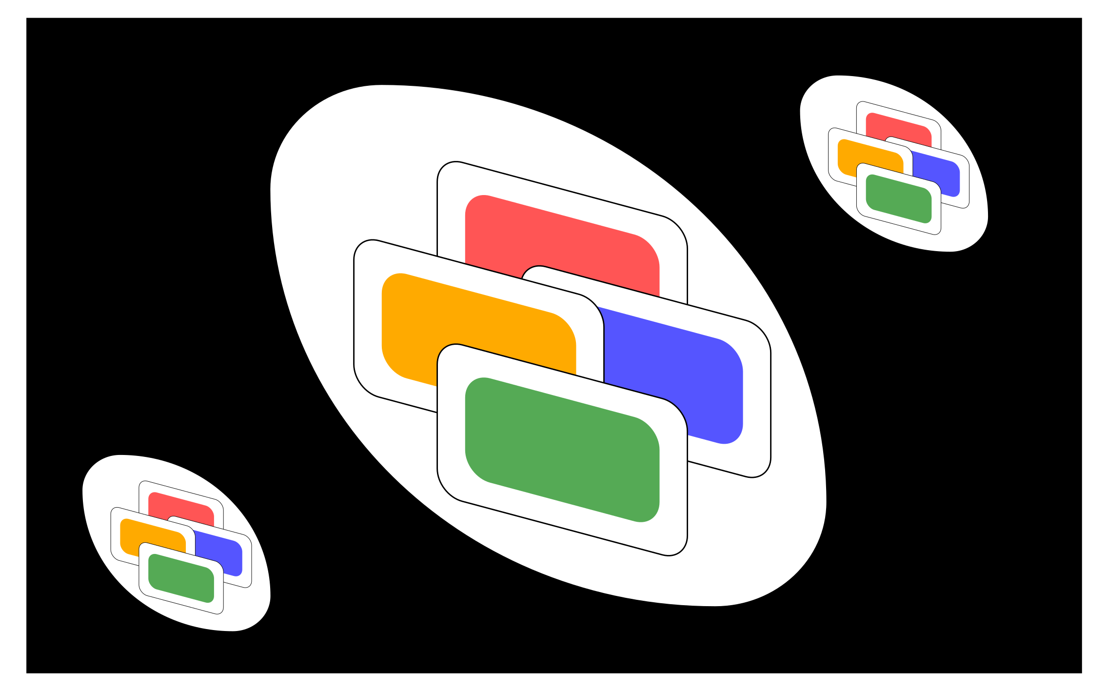 乙烯基地毯游戏黑色经典卡片 - TenStickers