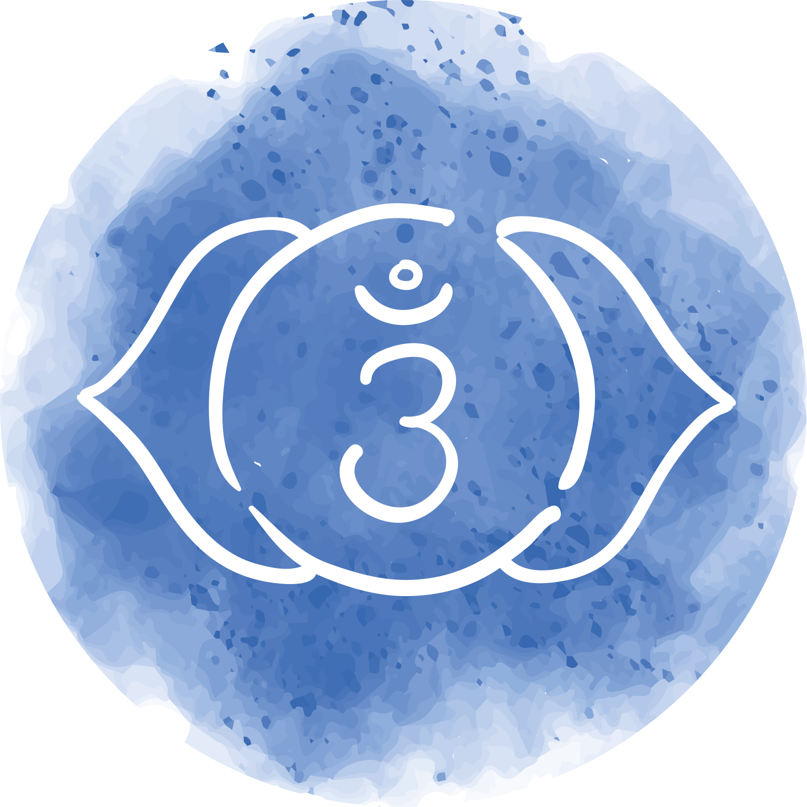 乙烯基地毯宁静蓝色象征 - TenStickers