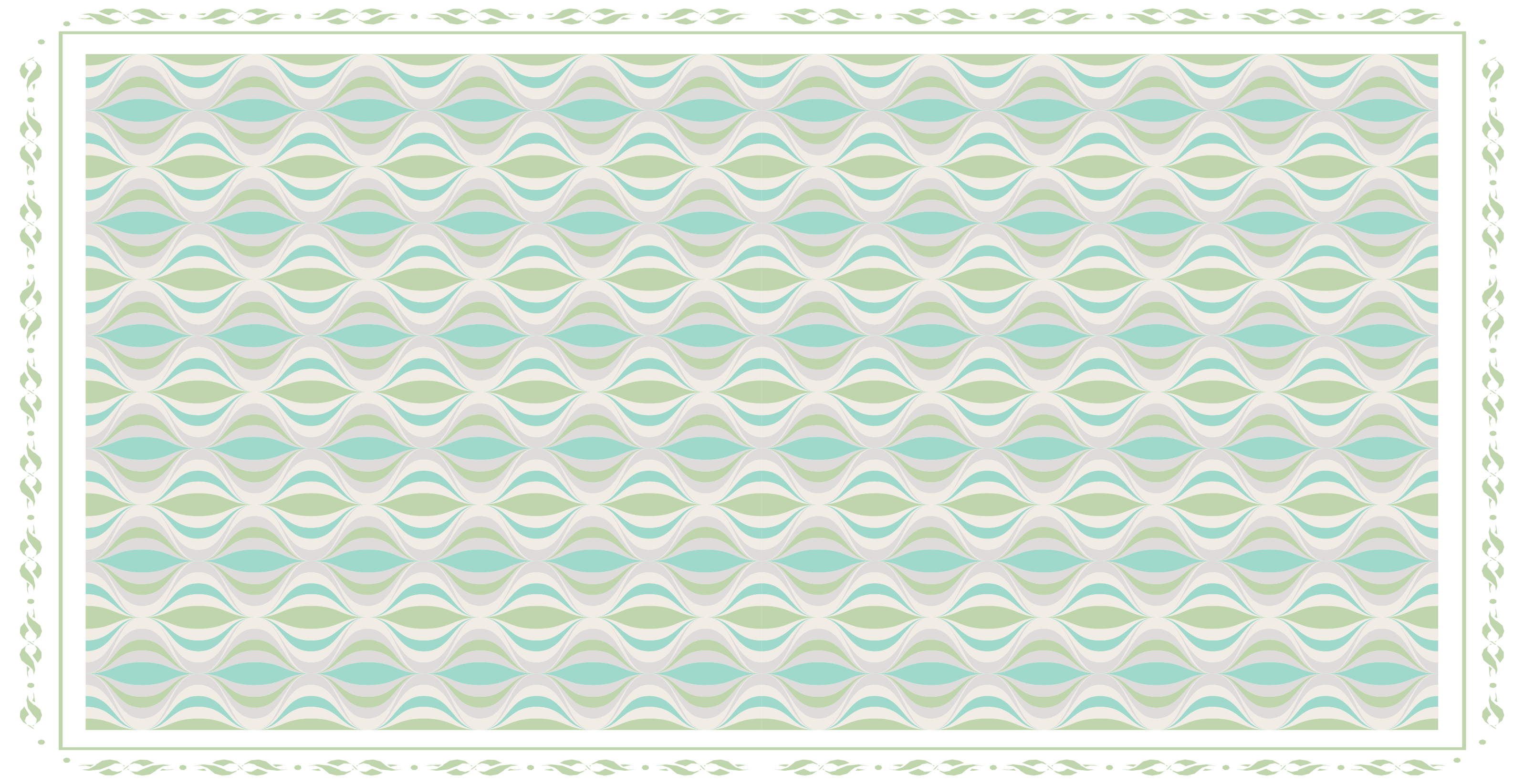 乙烯基地毯 曲线图案 - TenStickers