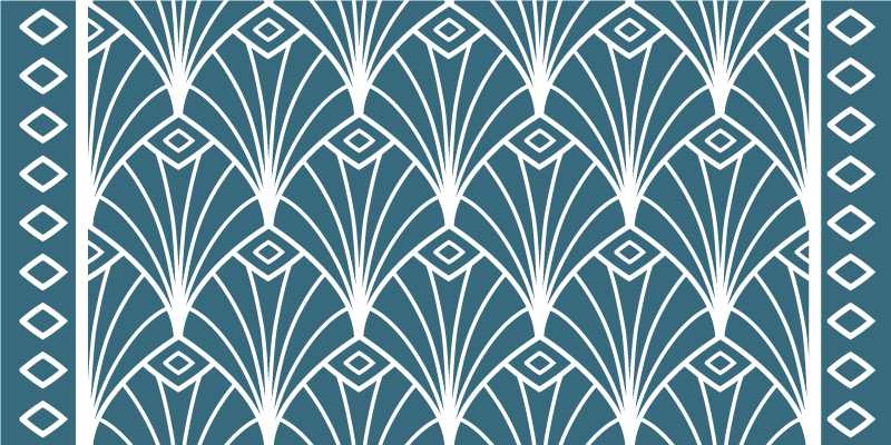 乙烯基地毯艺术装饰风格图案 - TenStickers