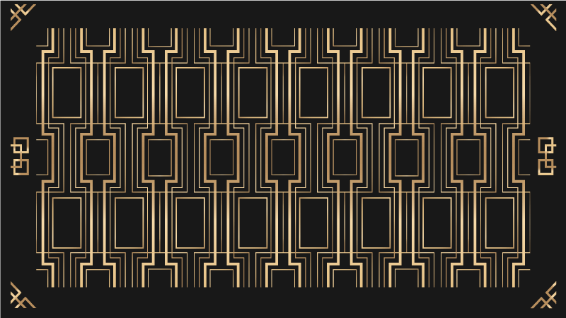 乙烯基地毯呈现优雅几何图案 - TenStickers