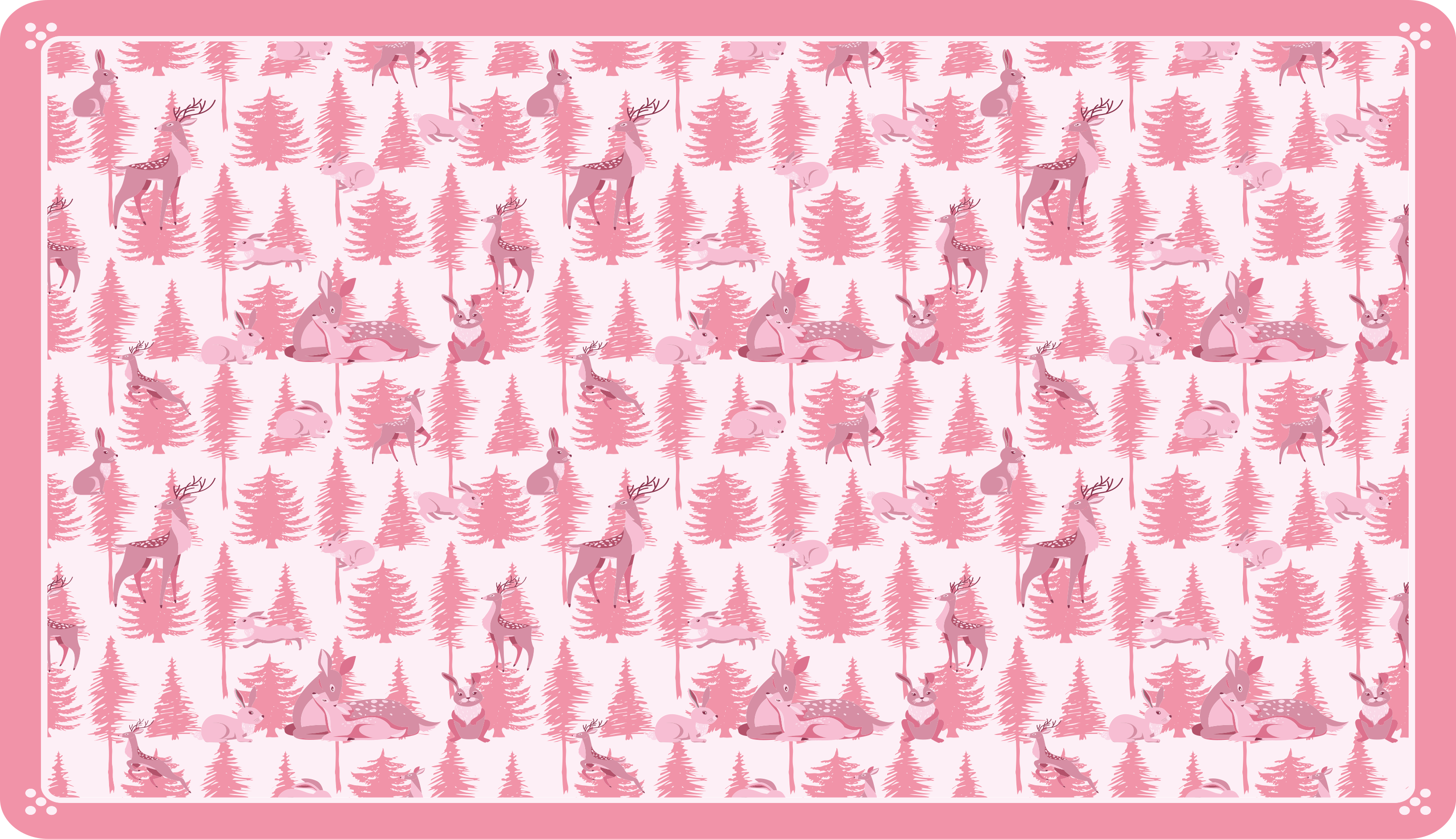 乙烯基地毯托儿所趣味森林场景 - TenStickers