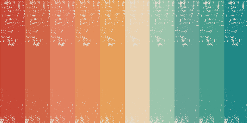 极简主义彩色条纹层次 - TenStickers