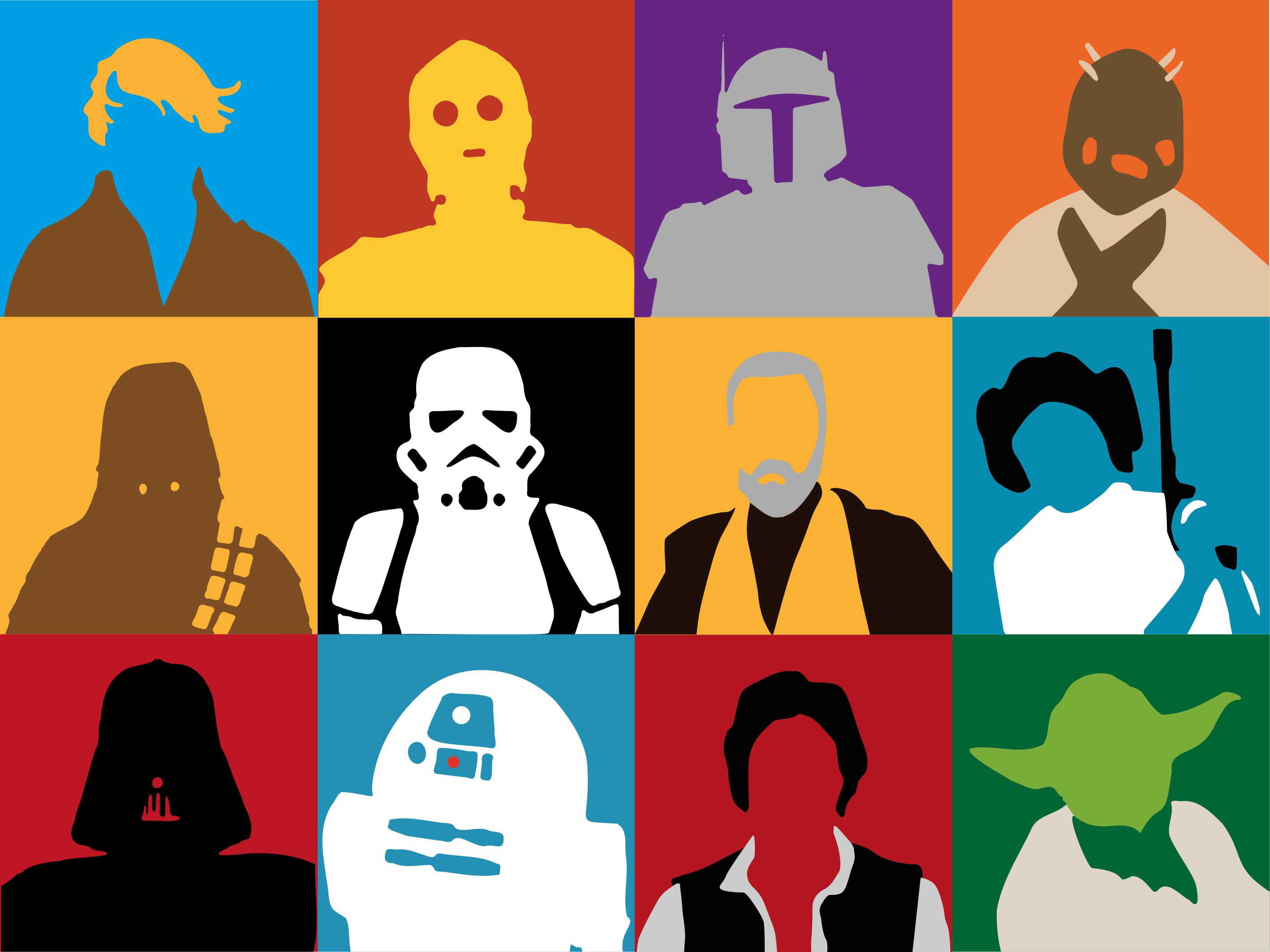 乙烯基地毯与经典角色剪影相结合 - TenStickers