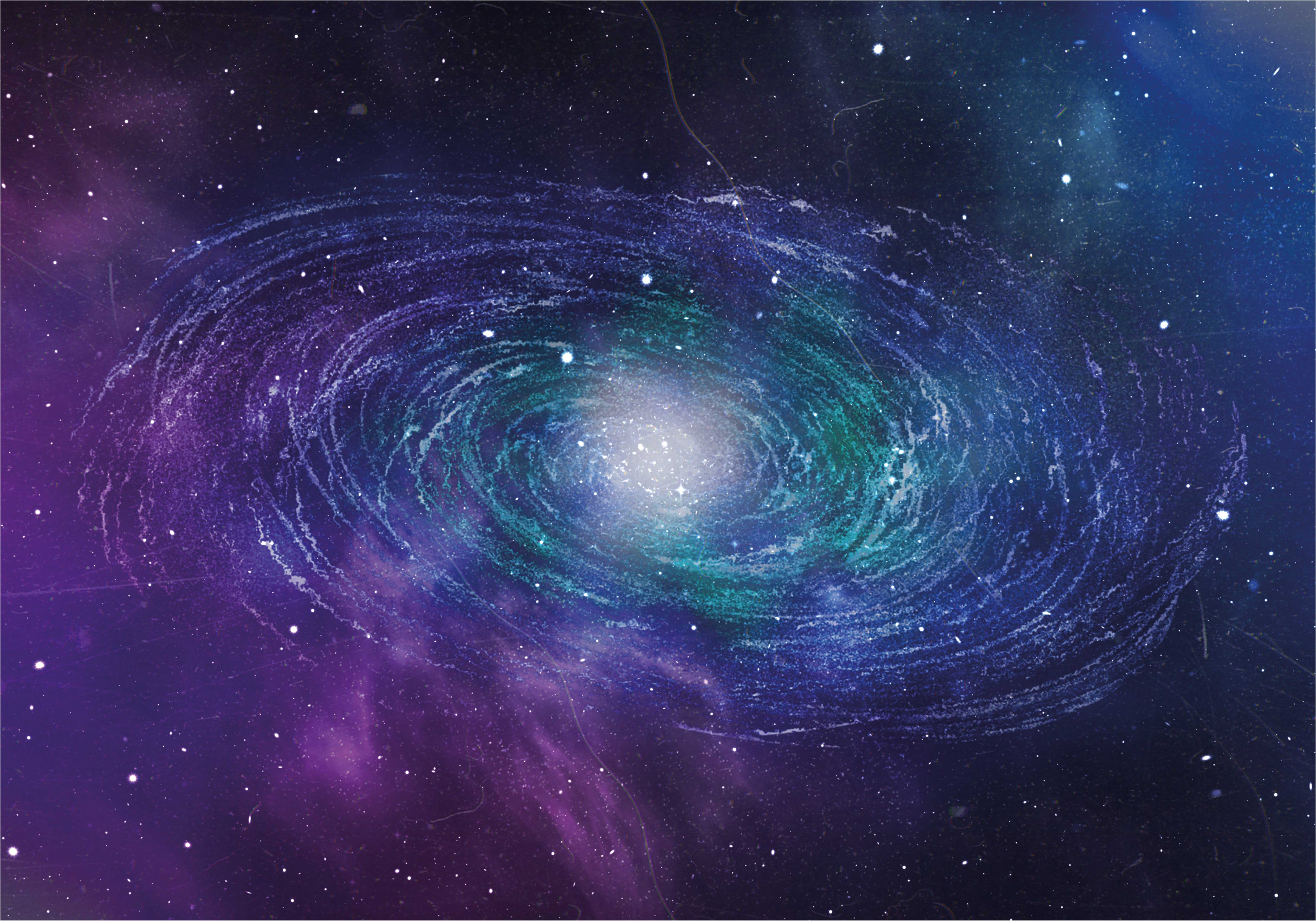 乙烯基地毯星星银河漩涡图案 - TenStickers