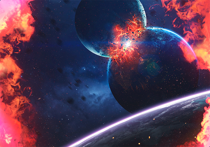 乙烯基地毯星星宇宙银河冒险 - TenStickers