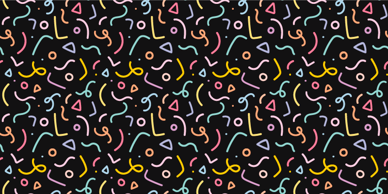 乙烯基地毯几何色彩斑斓的抽象涡旋 - TenStickers