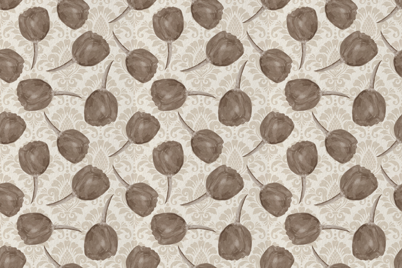 乙烯基花草地毯 温柔植物图案 - TenStickers