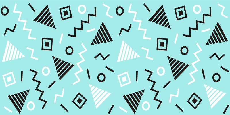 乙烯基地毯几何形式排列 - TenStickers