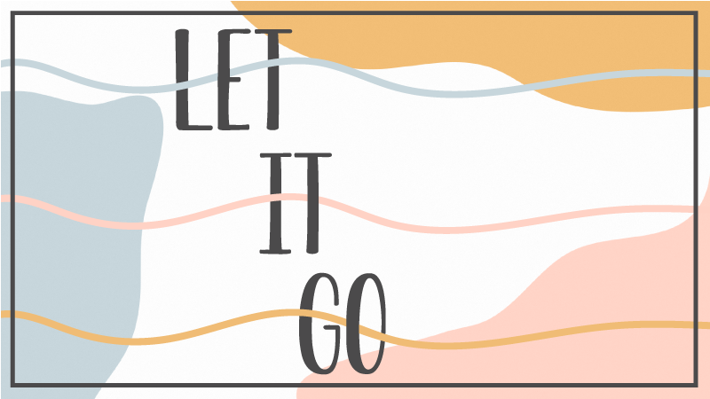 乙烯基地毯与短语让它随风而去 - TenStickers