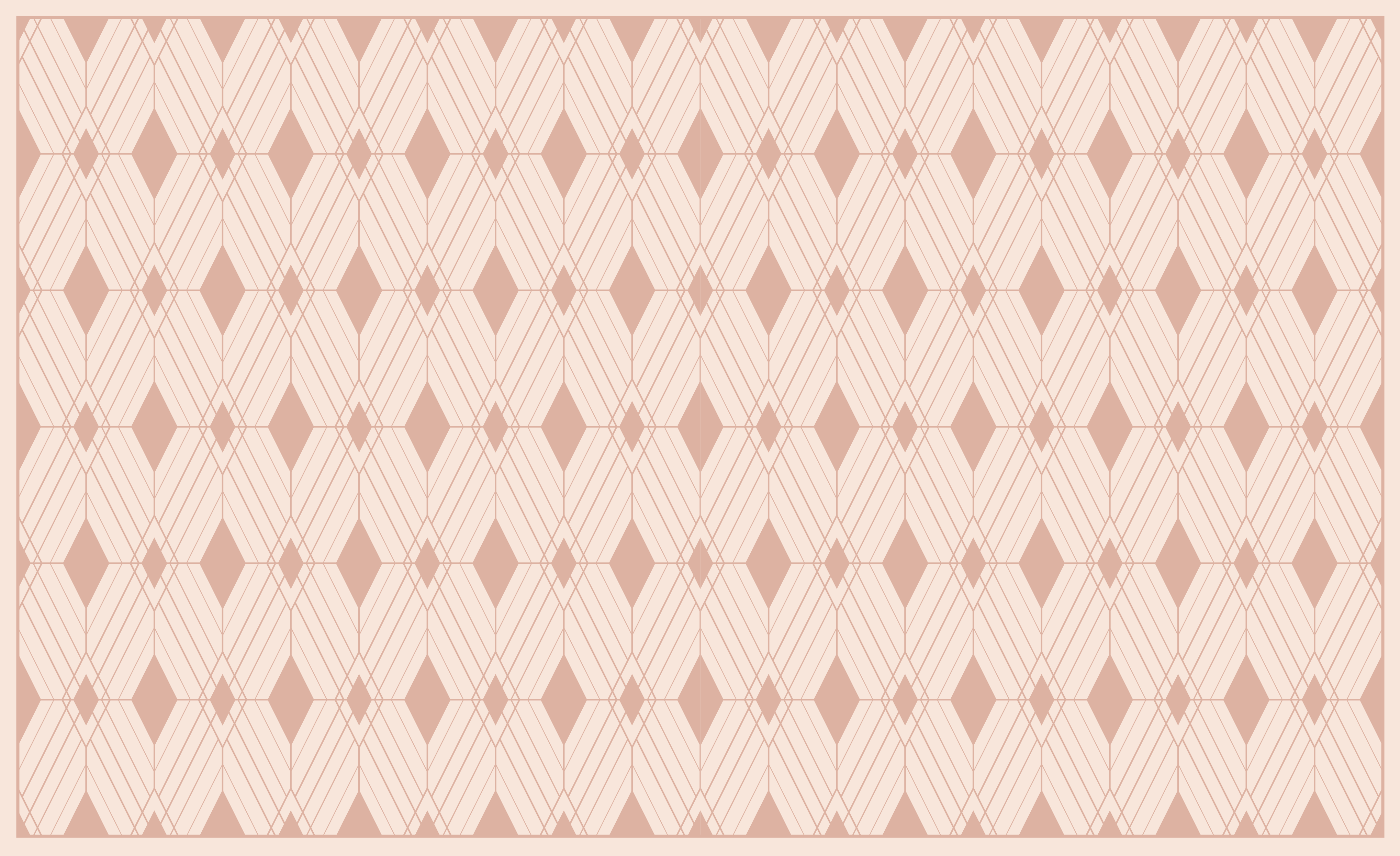 乙烯基地毯呈现几何钻石图案 - TenStickers