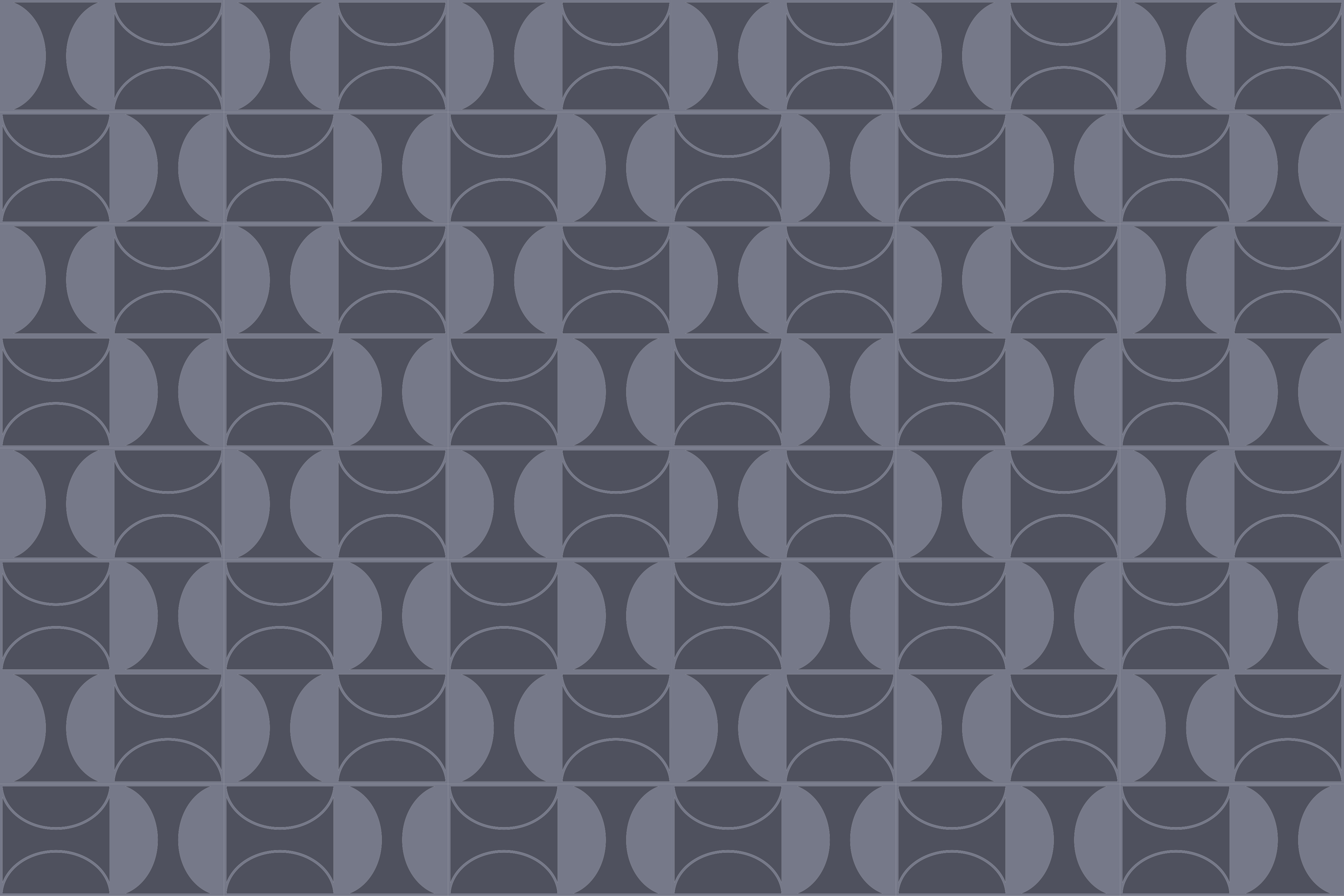 乙烯基地毯几何圆形图案风格 - TenStickers