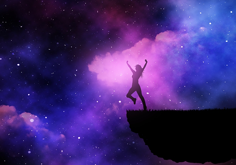 银河系青少年乙烯基地毯中的美女 - TenStickers