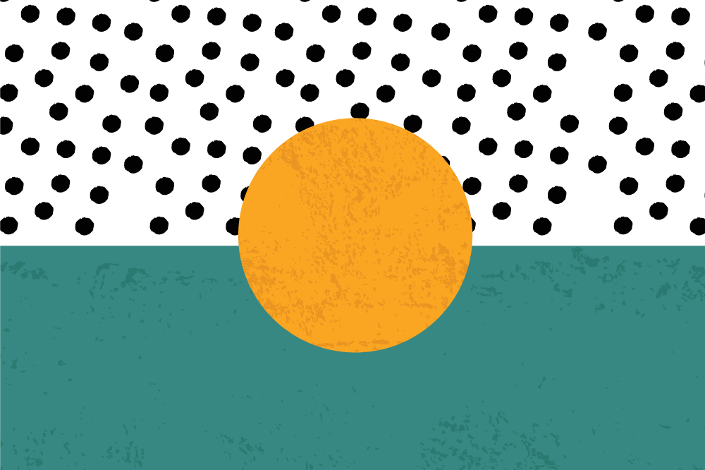 极简主义圆圈与点缀 - TenStickers